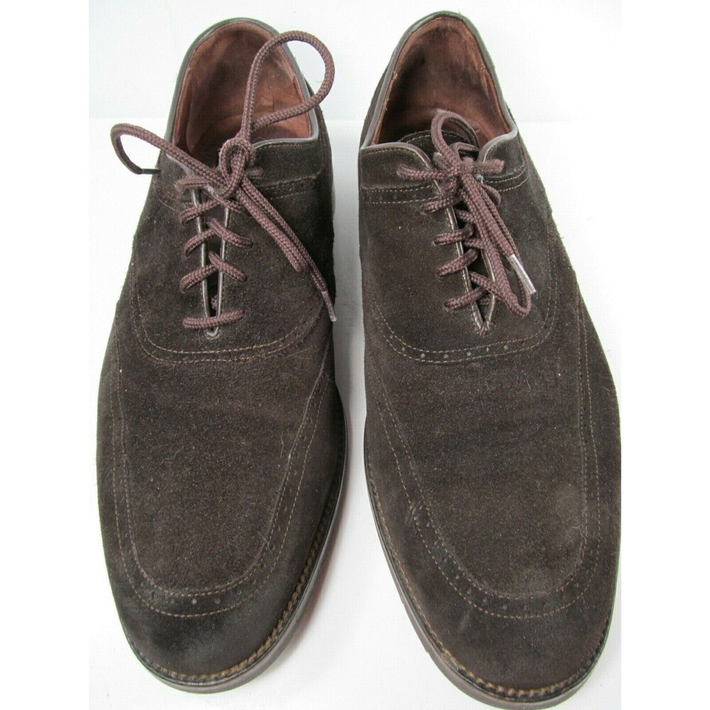 E T Wright Brown Suede Oxford Lace Up Shoes  Mens Size US 13 EE   Made In Italy